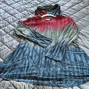 Fun Parsley & Sage Burgundy Hooded Tunic